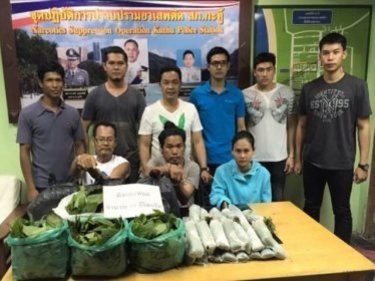 Phuket Police Nab Three in Patong With Kratom Drugs Mound