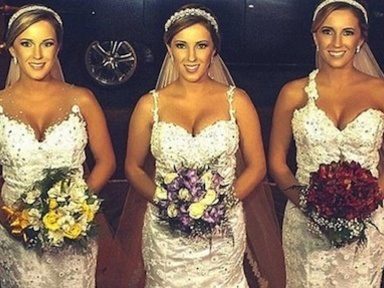 Identical Brazilan triplets say ‘I do’ together