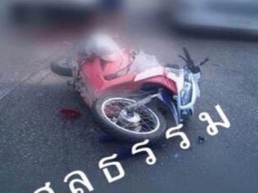 Italian Crashes Motorcycle Descending Patong Hill