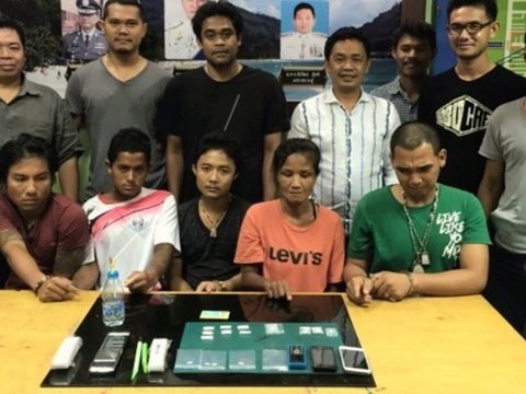 Five arrested with ya ice in Phuket anti drug and crime campaign