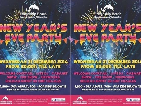 New Years Eve Party &amp; Dinner @ Friendship Beach Resort