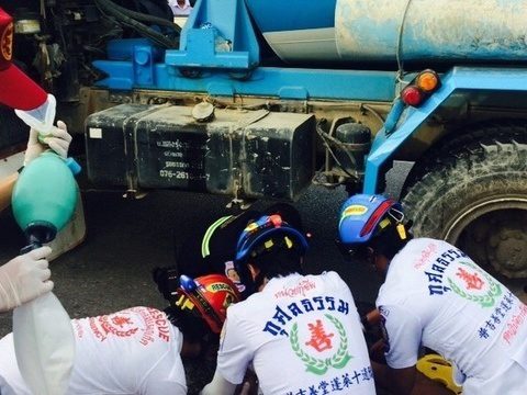 Boy, 11, dies, crushed by Phuket cement truck